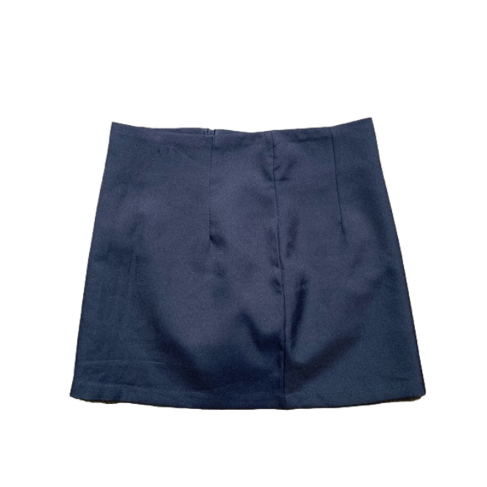 Y2k Women’s Micro Mini Skirt Medium Navy blue preppy Dark academia Whimsigoth